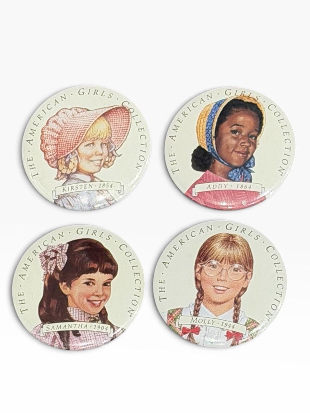 American Girl Pleasant Company Vintage 90S Pinback Buttons Collectible